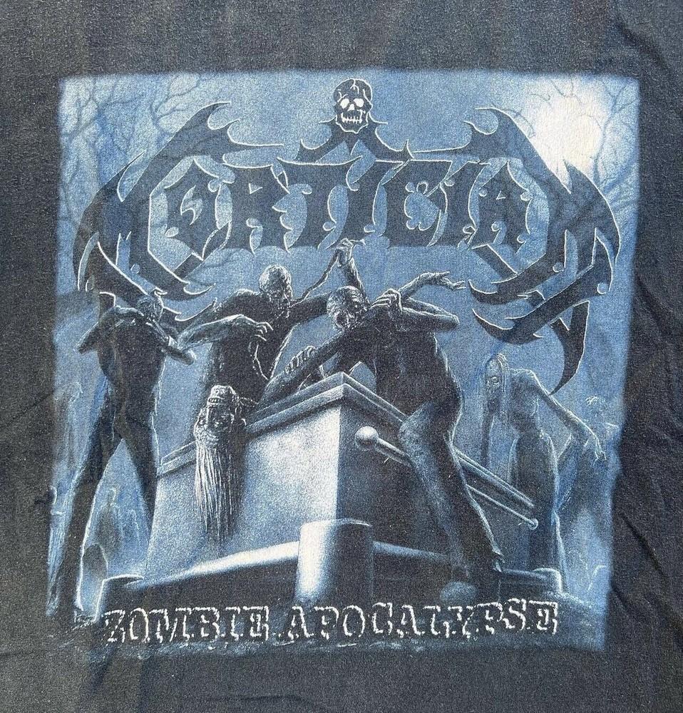 ОЧЕНЬ РЕДКАЯ Футболка Mortician 1998 года  Зомби-Апокалипсис  Унисекс Футболка Death Metal M