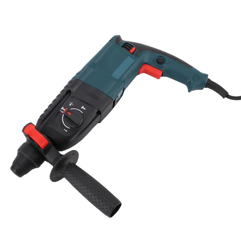 Rotate Hammer Drill Kit Corded Electric 3 in 1 Lightweight 26mm with Carbide Pointed Bits Storage Box
