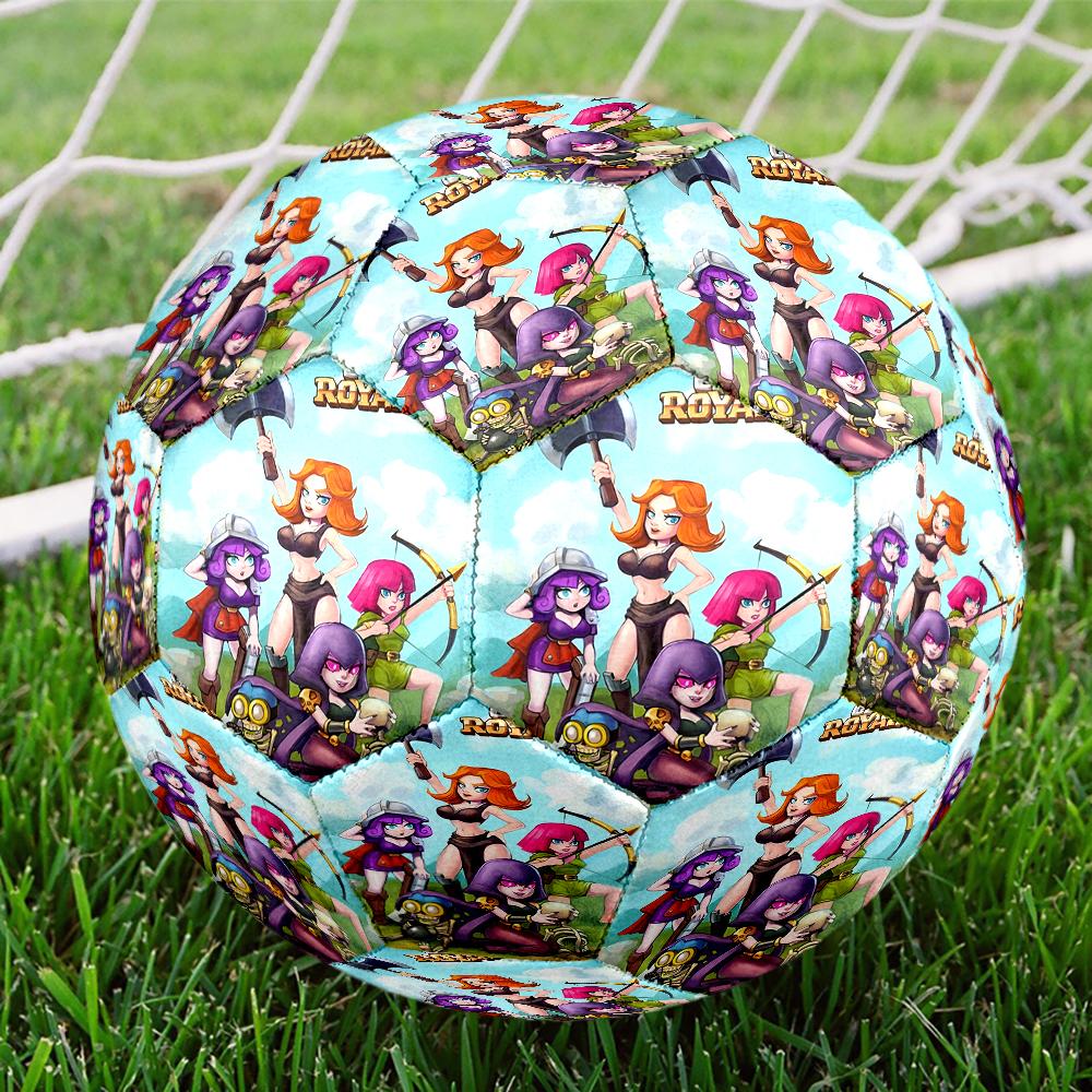 Clash Royale Theme Size 5 Soccer Ball, Suitable for Both Indoor and Outdoor Matches, a Gift Suitable for Everyone.