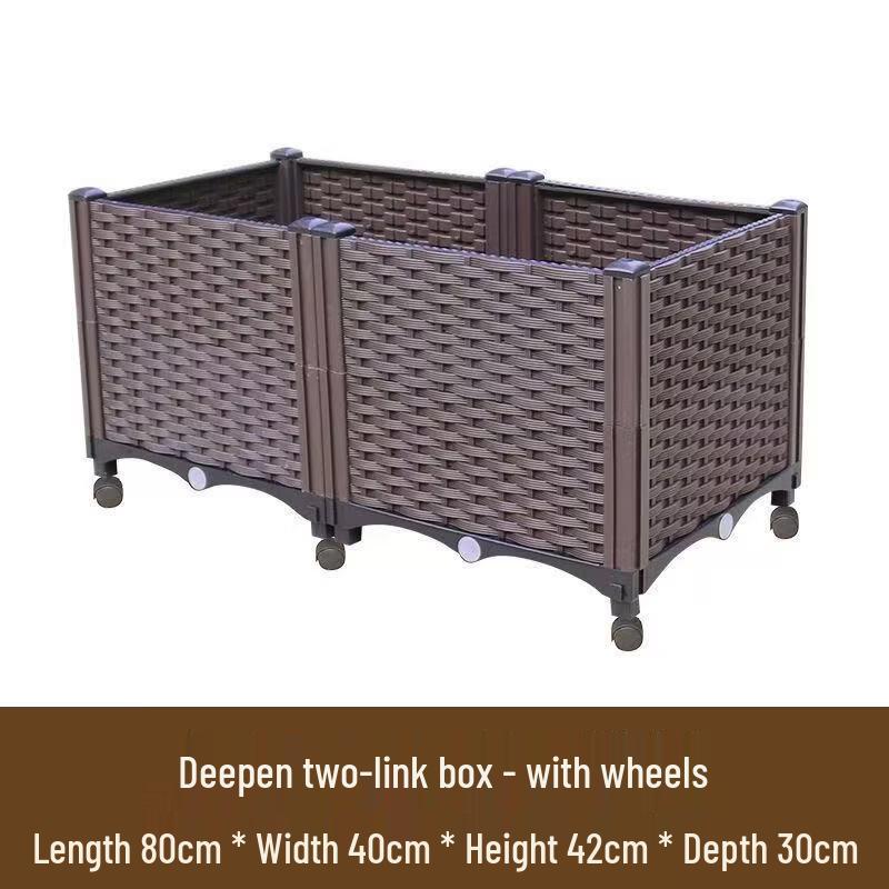 Hualongdun Thickened Rolling Planter Box