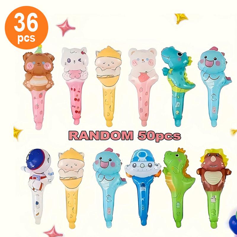 

36 cartoon handheld aluminum foil balloons, 20.08 inches high, diverse styles, suitable for holiday gatherings, event gifts, etc animal&20.8inch