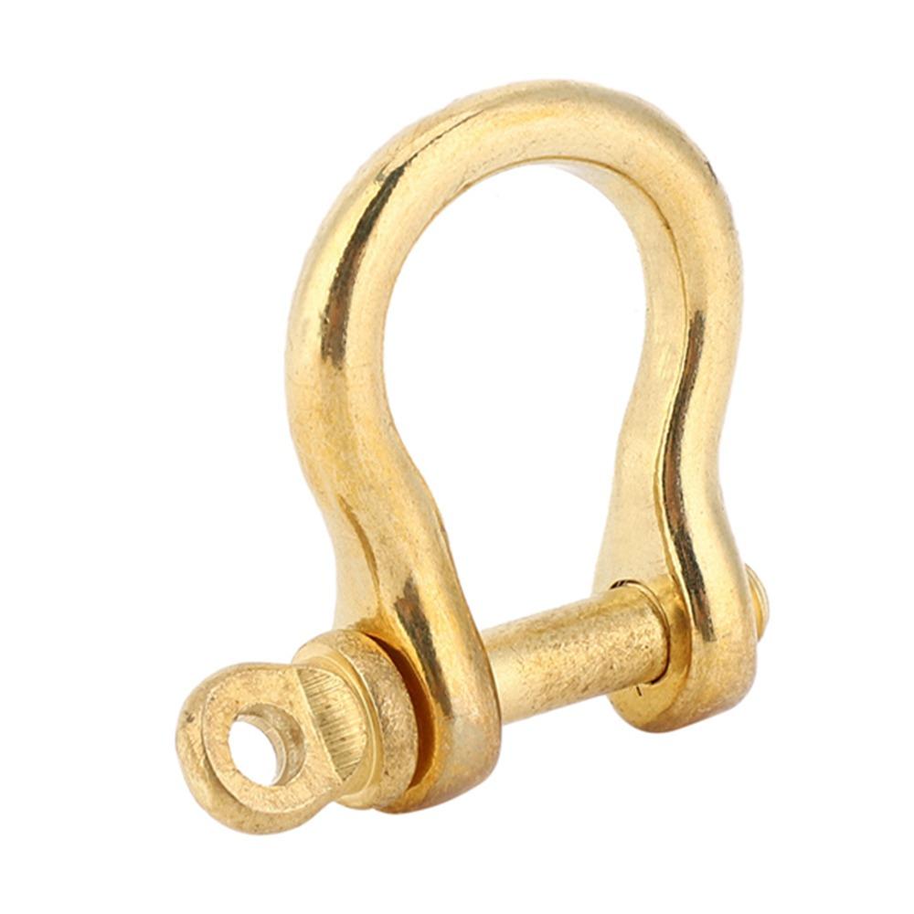 2pcs 10mm Diameter Anchor Shackle Removable Joint U-Type Hook Small Brass Key Ring  Bracelet Making