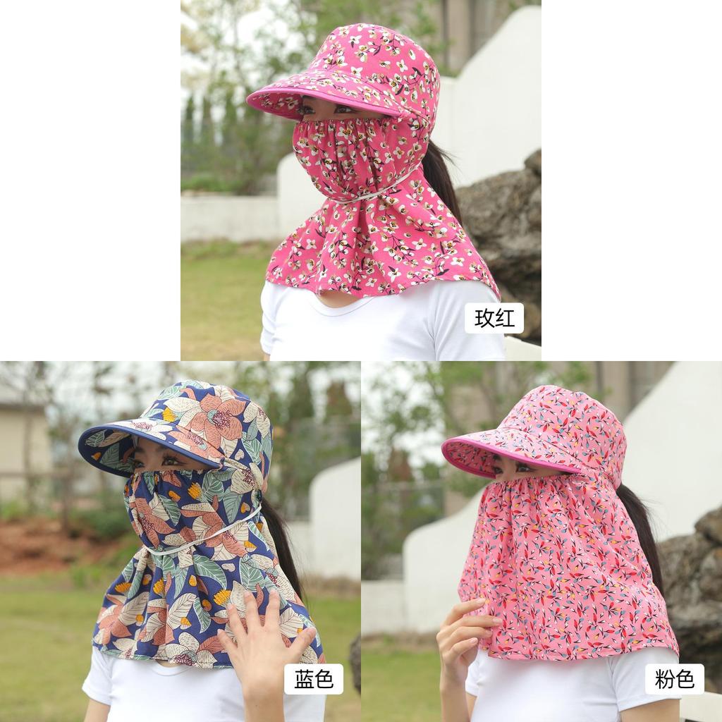 Womens Wide Brim Sun Hat With Uv Protection Breathable Fabric Long Eave Sunflower Flower Pattern For Outdoor Use