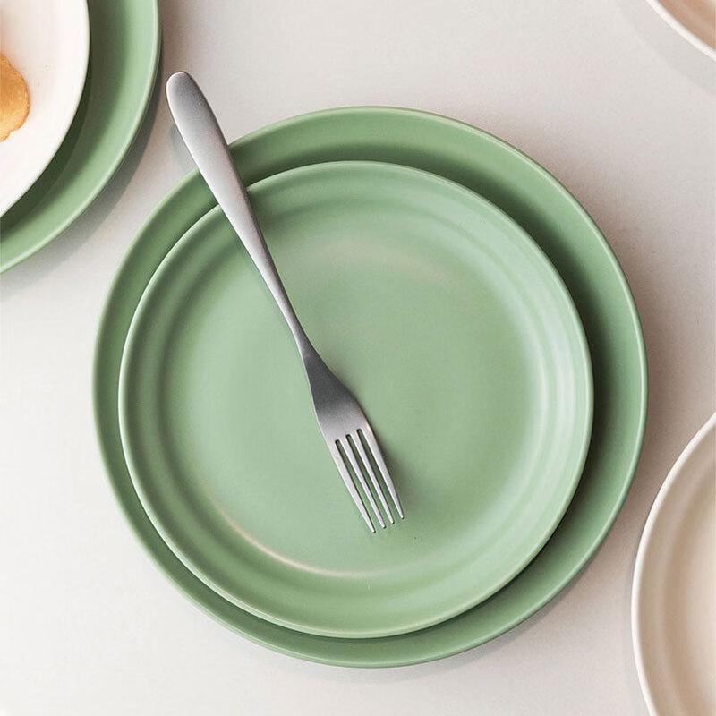 Jiwu Forest Ceramic Shallow Dinner Plates