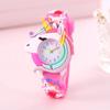 Moderne Einhorn Kinder Silikon Cartoon Kinderuhr für Schüler