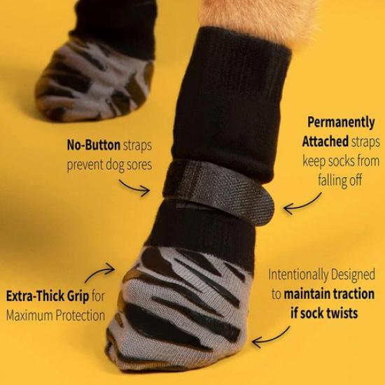 4pcs Pet Dog Shoes Anti-slip Boots Sock for Small Medium Large Puppy Paw Protect