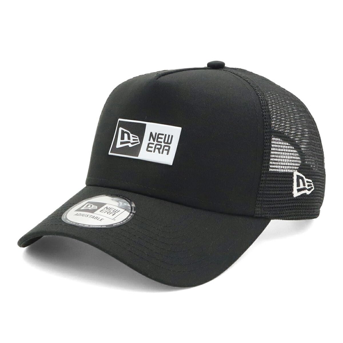 

New Era Box Logo Mesh Free 940AFTR Box NER36C3348 9FORTYA-Frame Cap, Black/White, Size, TPU, Black/White, 14388656,