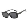 Coach Classic Sunglasses With C Logo Arm Design Square Frame Unisex Sunglasses Black OHC8444D-500287