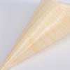 25Pcs Ice Cream Hand Roll Cone Wooden Disposable Biodegradable Party Supplies Snack Holders Presentation Cups