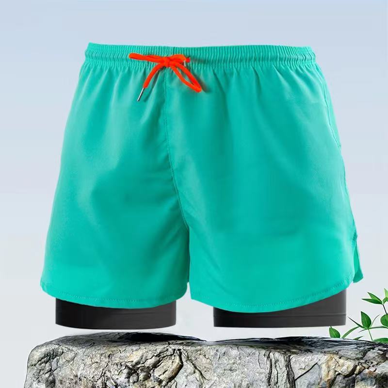 

Swimming trunks men s anti-embarrassment quick-drying beach pants hot spring swimming trunks water park men s swimsuit suit solid color shorts 4XL