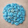 Blue Copper Turquoise Cabochon Lot – Flat Back Natural Gemstone for Jewelry Making