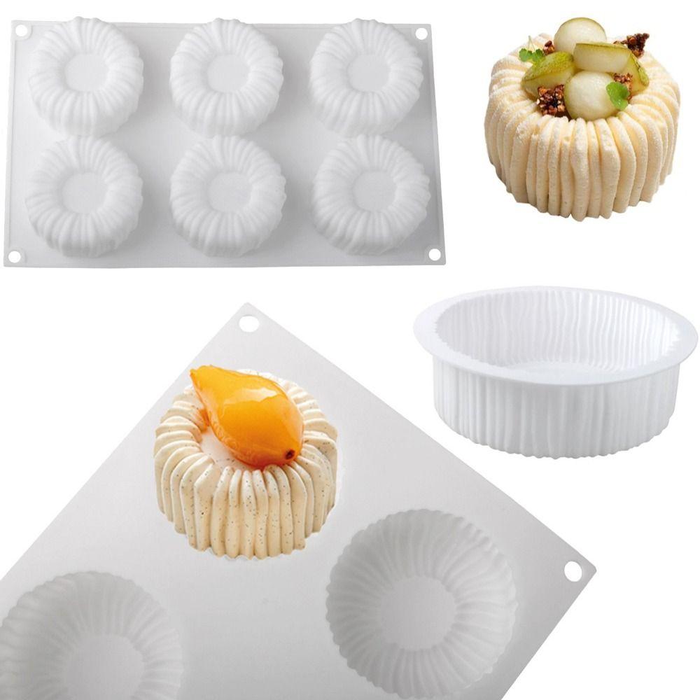 1/6 Cells Baking Cake Molds Food-Grade Silicone Pudding Mould High-quality Chocolate Mold