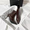 Autumn Winter Women Slim Ankle Boots Fashion Elegant Pointed Toe Shoes Thin High Heel Women's Morder Short Booties