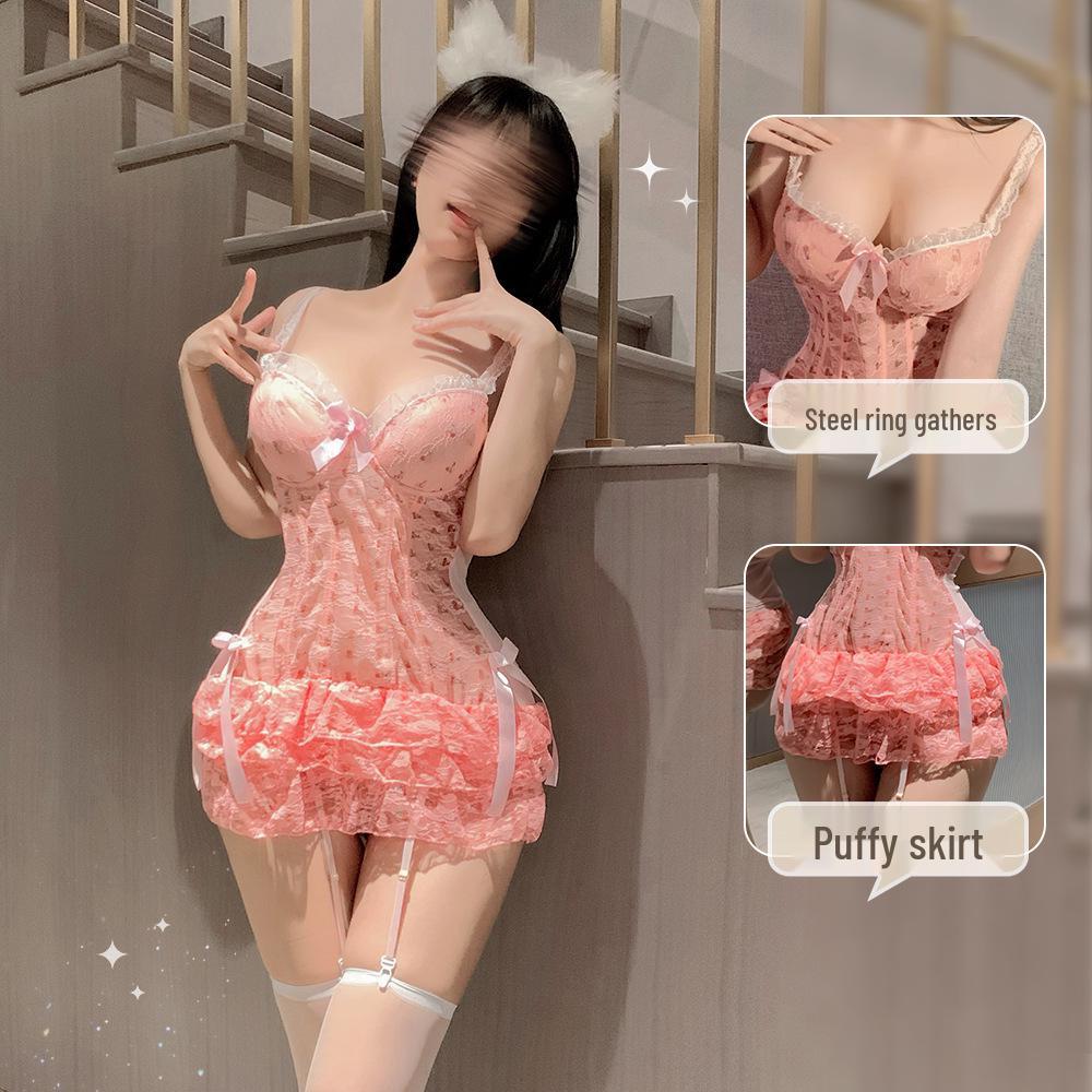 Shangxiaolou Sexy Dessous: Push-Up Spitzen-Bügel-BH & Westen-Set für kleine Oberweiten