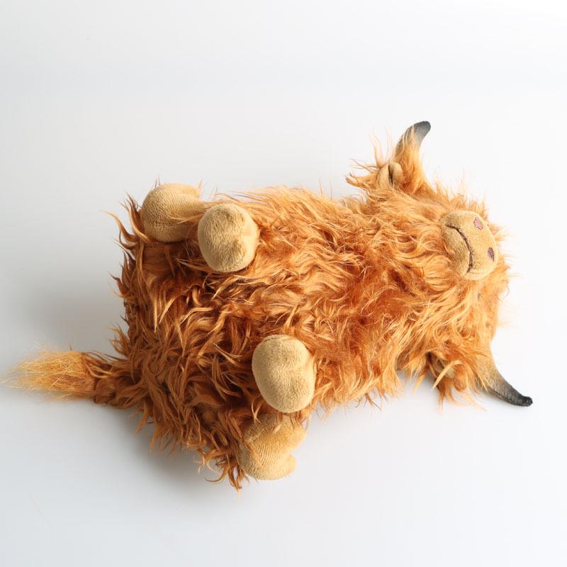Simulated Scottish Highland Cow Plush Toy Blue Variant Cute Fairy Calf Baby Animal Cow Plush Doll Child Birthday Christmas Gift