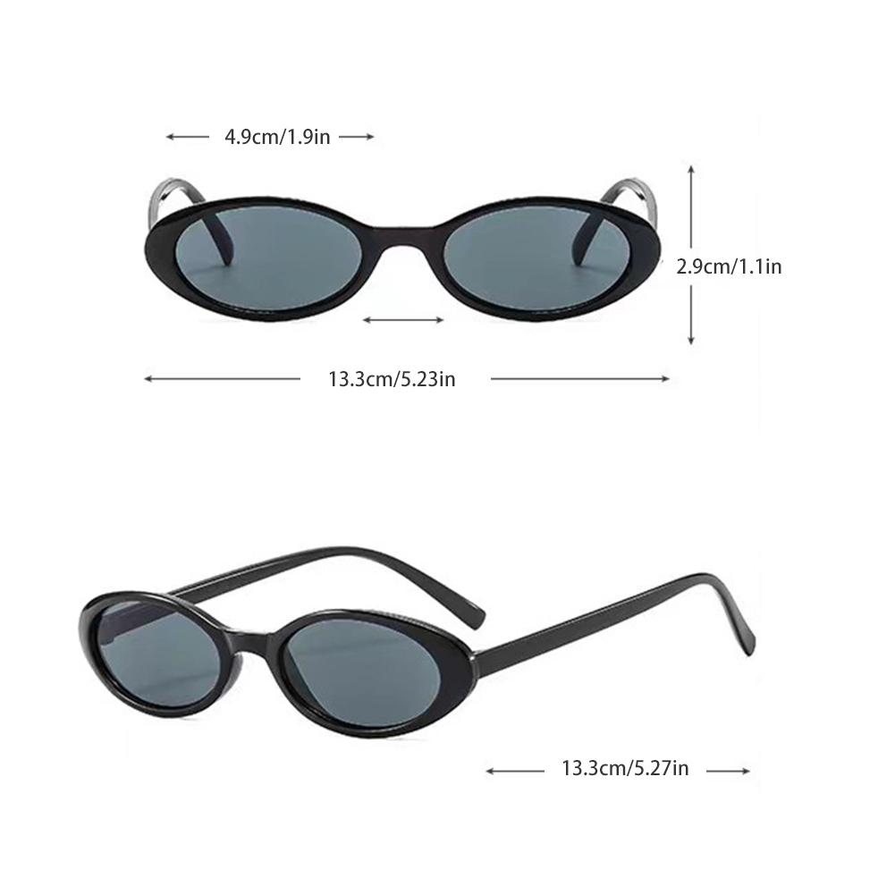 Lunettes de soleil ovales en gel pour femmes, petite monture, chic vintage, lunettes de soleil rétro translucides en forme de goutte d'eau pour tenues de plage