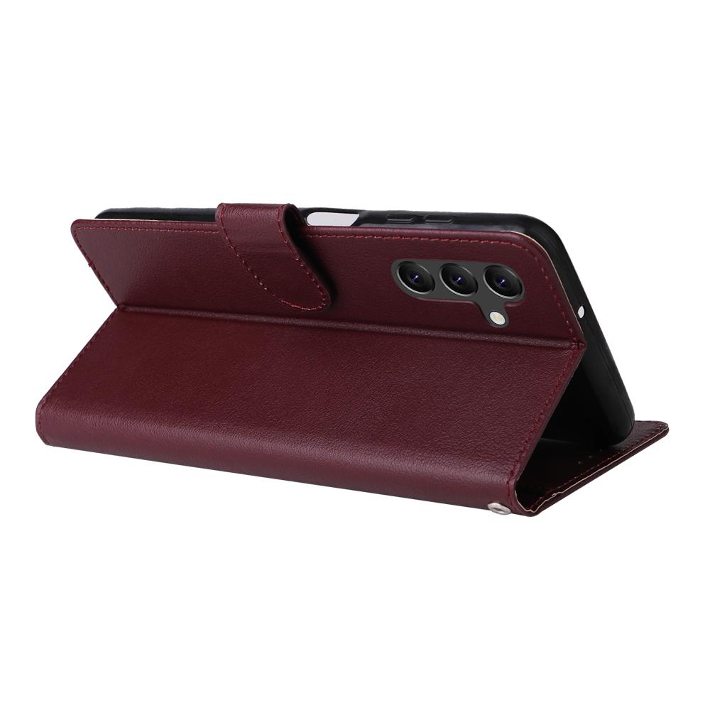 For Samsung Galaxy A14 5G Case Scratch-proof PU Leather Phone Stand Cover with 3 Card Holders