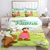 Custom Name Alpine Friends Print 3Pcs Bedding Set,Duvet Cover with 2 Bedro,Pillowcase Home Birthday Gift