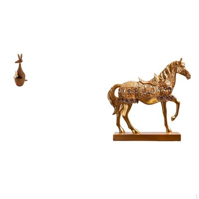 Horse Figurine Statue Decorative Sculpture for Bedroom Bookshelf Home Office Party Favor Engraved