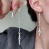 Gothic Inspired Hoop Earrings Star/Thorns Rivet Ear Buckles Fashion Ear Accessories for Theme Gatherings and Event
