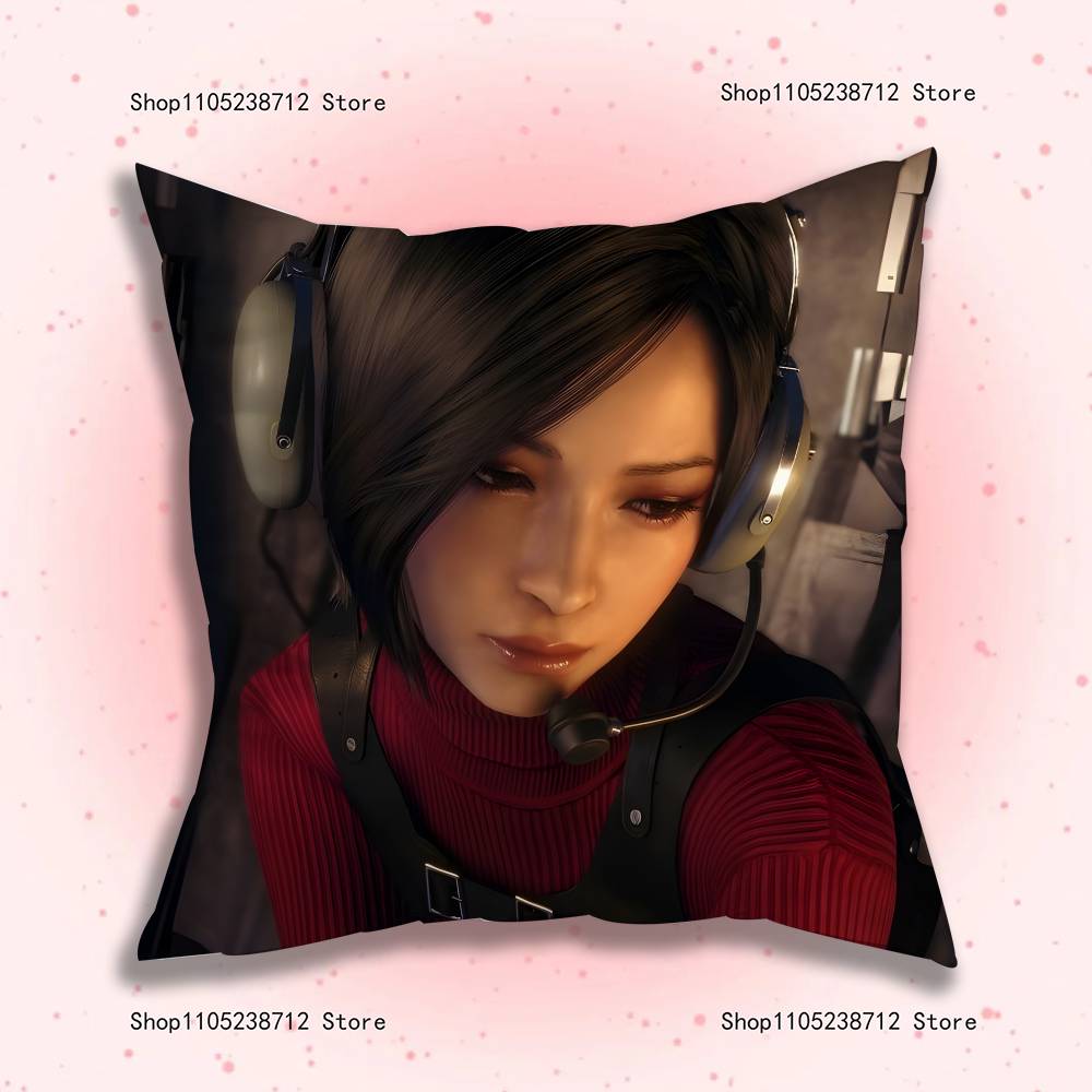 Game R-Resident Evils Characters Pillow Case Anti-dustmite Pillowcase Invisible zipper silky short plush Sofa cushion cover