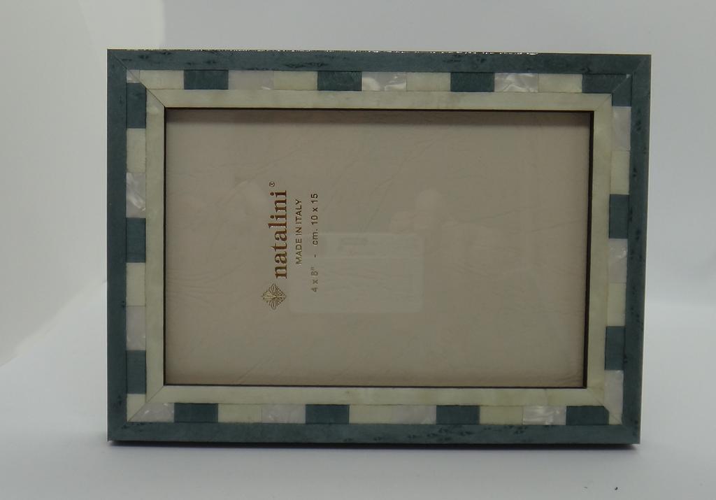 Natalini Shell Wooden Photo Frame Made In Italy 10 X 15cm Postcard Size Blue Small Q-H-20