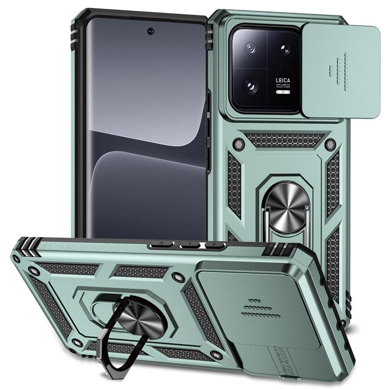 Funda For Xiaomi 13 5G Case Armor Slide Lens Protect Magnetic Ring Stand Case For Xiomi Mi 13 Pro Xiaomi13 13Pro Mi13 Back Cover