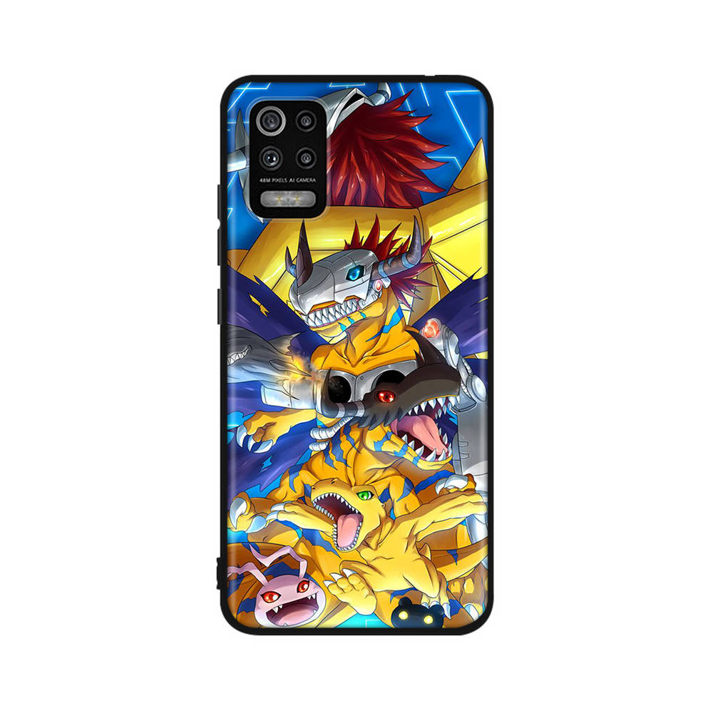 DT33 Digimon Case for iPhone 16 15 Plus 14 13 12 11 Pro 8 7 6S 6 SE 5S X XR XS Max Realme C30 C33 C31 9I Huawei P30 Black Soft Cover