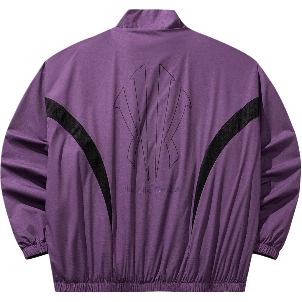 Anta Kyrie Irving Series Stand Collar Simple Loose Versatile Zipper Jacket Unisex Jacket 172621603N-3