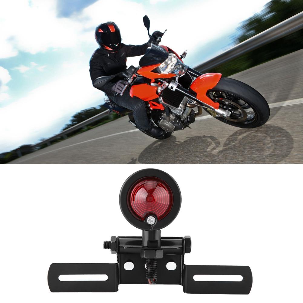 12V Motorcycle Electromobile Modified LED Tail Brake Light Rear Warning Lamp Universal