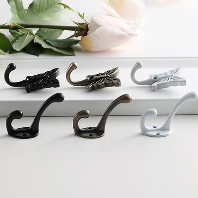 2 PCs Black/White/Bronze Color Butterfly Shaped Wall Hooks Wall Mounted Hanger for Coat Cloths Hat Towel Household Items