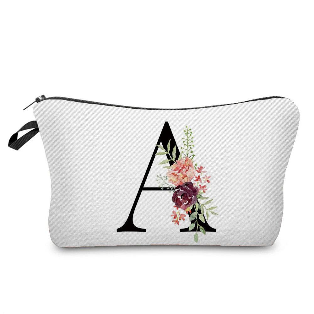 Women Letter Print Cosmetic Bag Toiletries Organize Travel Storage Case  6423 KTB