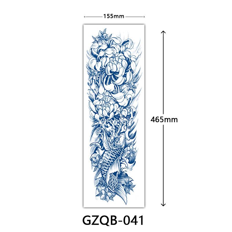 Herbal Tattoo Stickers, Semi-Permanent Tattoo Stickers, Herbal Juice Full Arm Tattoo Stickers