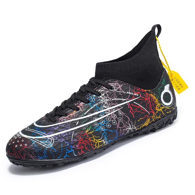 Large size new FGTF men's breathable high-top long and short nails football shoes grass training shoes football shoes