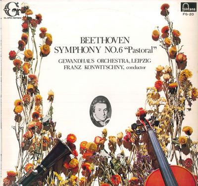 LP Record FRANZ KONWITSCHNY/GEWANDHAUS ORCHES - Beethoven/Symphony No.6(pastoral) FG20 FONTANA Japan Classical Used