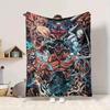 1Pc Monsters Unleashed Chaos Reigns Blanket Soft And Comfortable Casual Warm Camping Travel Christmas Halloween Xmas Gift M924611