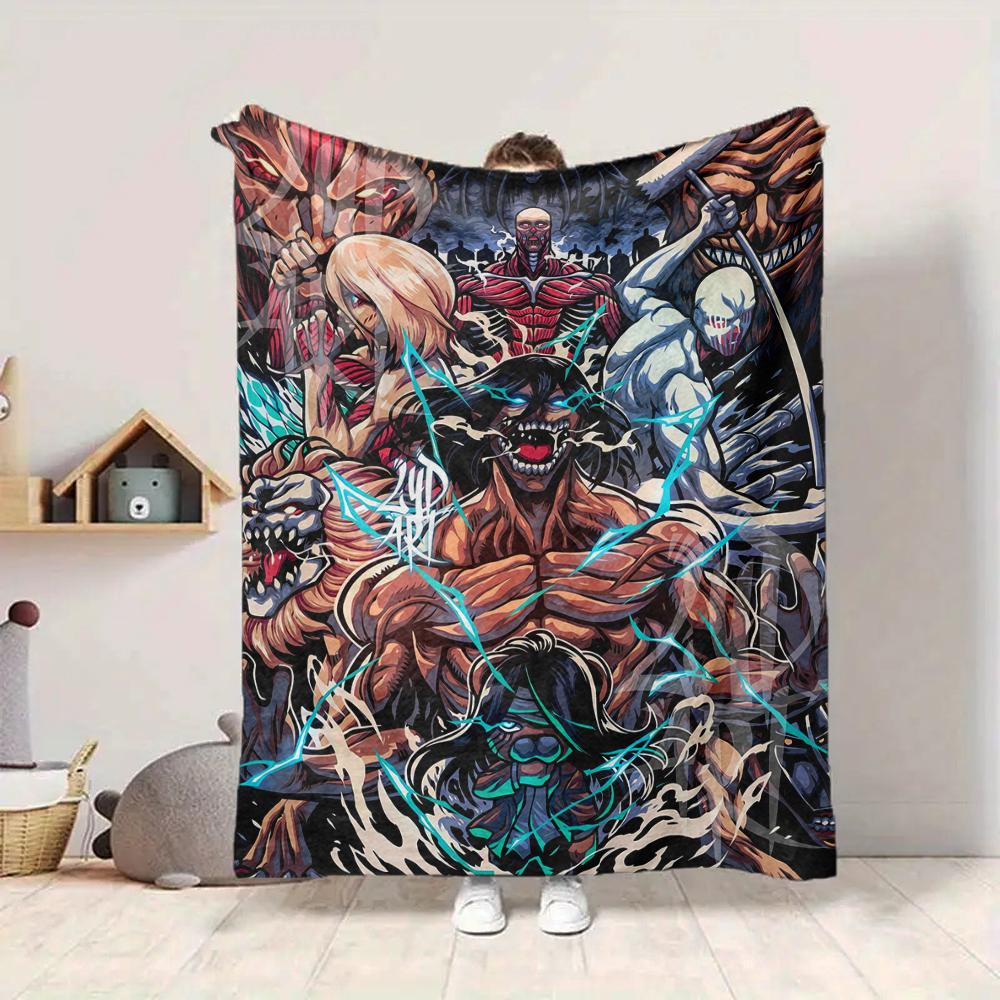 1Pc Monsters Unleashed Chaos Reigns Blanket Soft And Comfortable Casual Warm Camping Travel Christmas Halloween Xmas Gift M924611