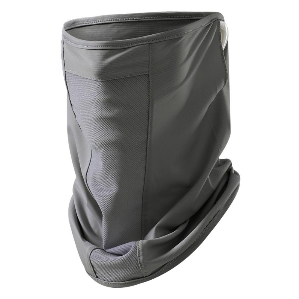 Breathable Sunscreen Face Cover Full Face Motorcycle Scarf Solid Color UV Protection Veil  Travel