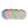 18cm Round Wheat Straw Plate for Snacks, Fruit, and Dining Table Use