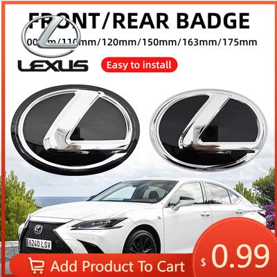 Interior Stickers Car Logo Front Grill Emblem Badge Hood Trunk Rear Logo Badge Emblem For F SPORT ES UX 300e GX LBX NX RX