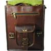 Handmade Genuine Vintage Brown Goat Leather Sling Side Handbag Cross Body Bag