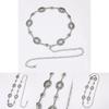 Ladies Metal Waist Chain With Retro Carved Buckle For Everyday Fashion