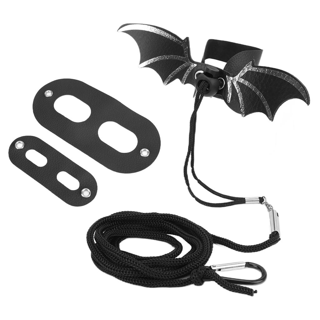 Lizard Bowtie Set Adjustable Bearded Dragons Bow Harness Set for Reptiles Apparel AccessoriesSilver