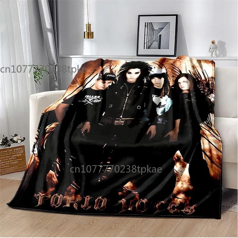 Tokio Hotel Band Music Blankets, Fashion Throw Blanket,for Bedroom Living Room Sofa Bed Office Car, Brithday Gift,Decke