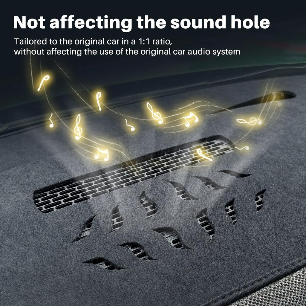 For MINI Countryman U25 2024-2025 Suede Fabric Dashboard Anti-glare Mat UV Protection Interior Sun Shade Pad Mod Accessories