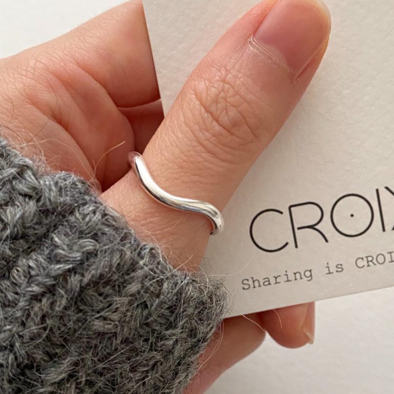 Wavy Curve Minimalist Ring - Irregular High-End Designer Style