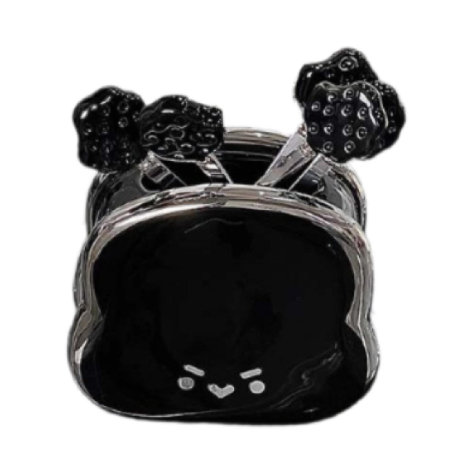 

Fruit Forks with Holder Decorative Supply Convenient Utensils Tableware Comfortable Fruit Picks for Cake Party Home Kitchen Kids чорний