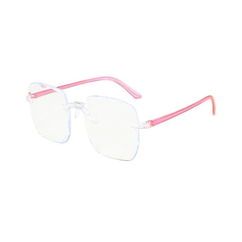 Frameless Sunglasses Fashion Trend Sunglasses Women'S Big Face Thin Sunglasses Square Glasses
