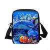 Borsa a tracolla multifunzionale con cartoni animati Mondo Sottomarino di grande capacità, il regalo perfetto per ragazzi e ragazze per i compleanni scolastici