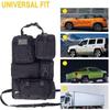 MOLLE Vehicle Universal Car Seat Back Molle Panel Organizer Storage Bag with 5 Detachable Molle Pouches Organizer, Organizer,
